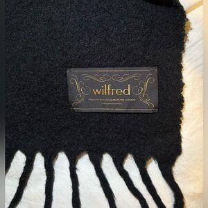 Wilfred Twist Fringe Scarf Black